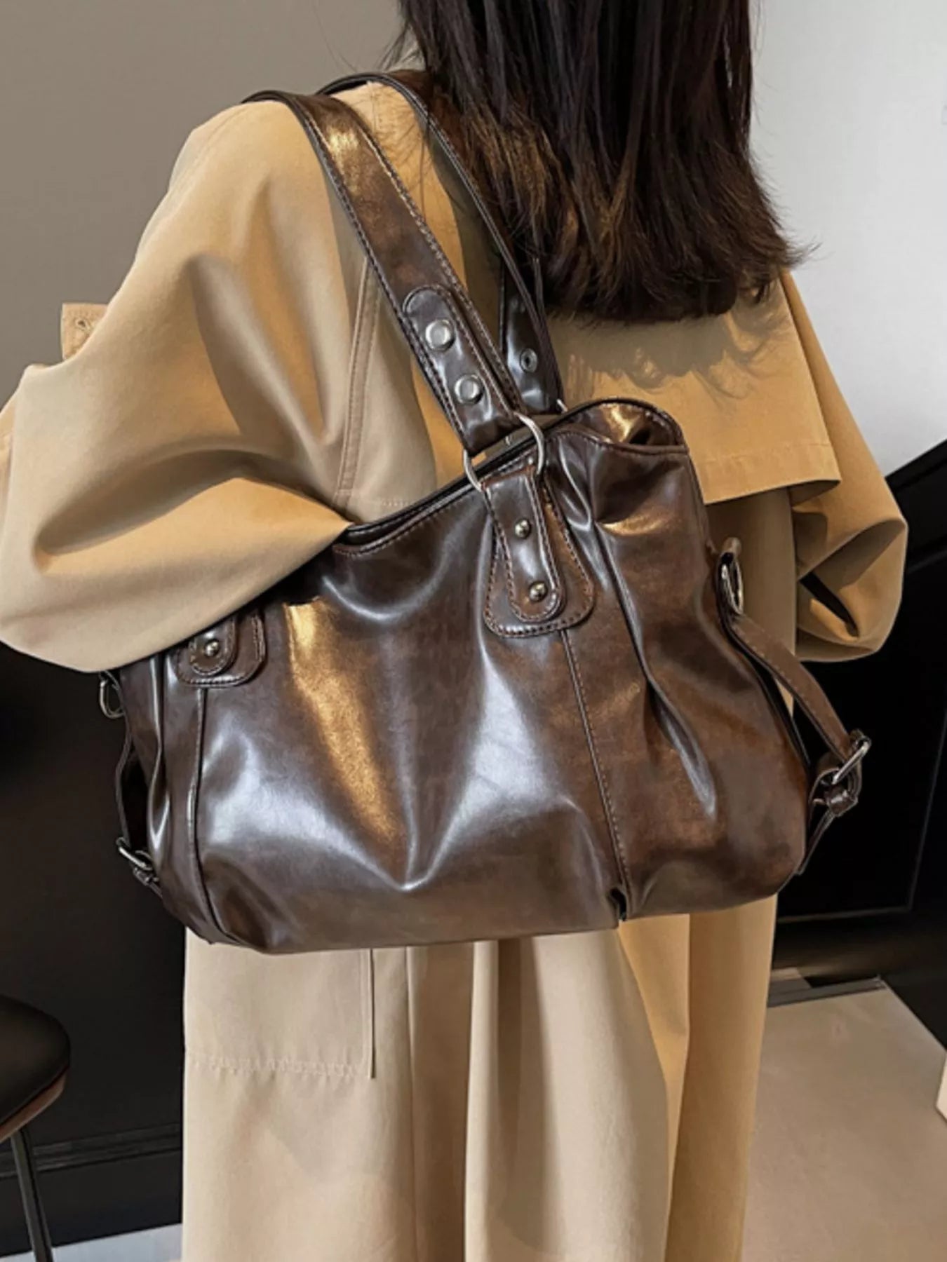 Vintage Style Leather Handbag 