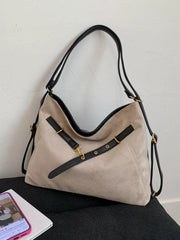 Adjustable Strap Handbag with Charm 