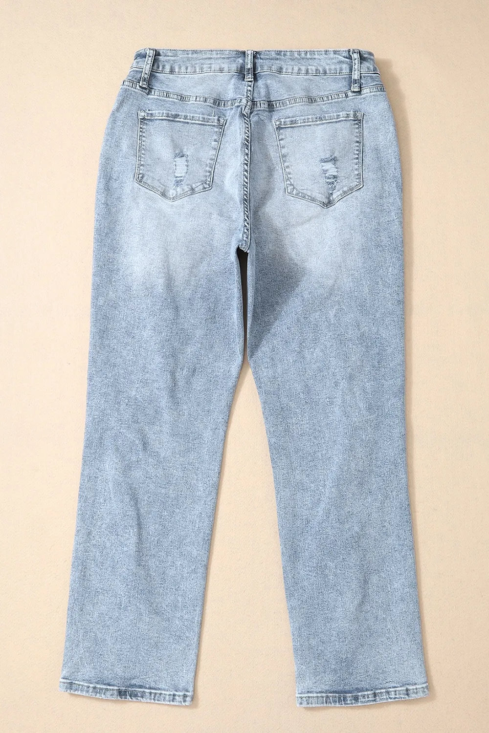 Distressed High Waist Jeans 