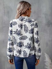 Paisley Print Button Up Shirt 