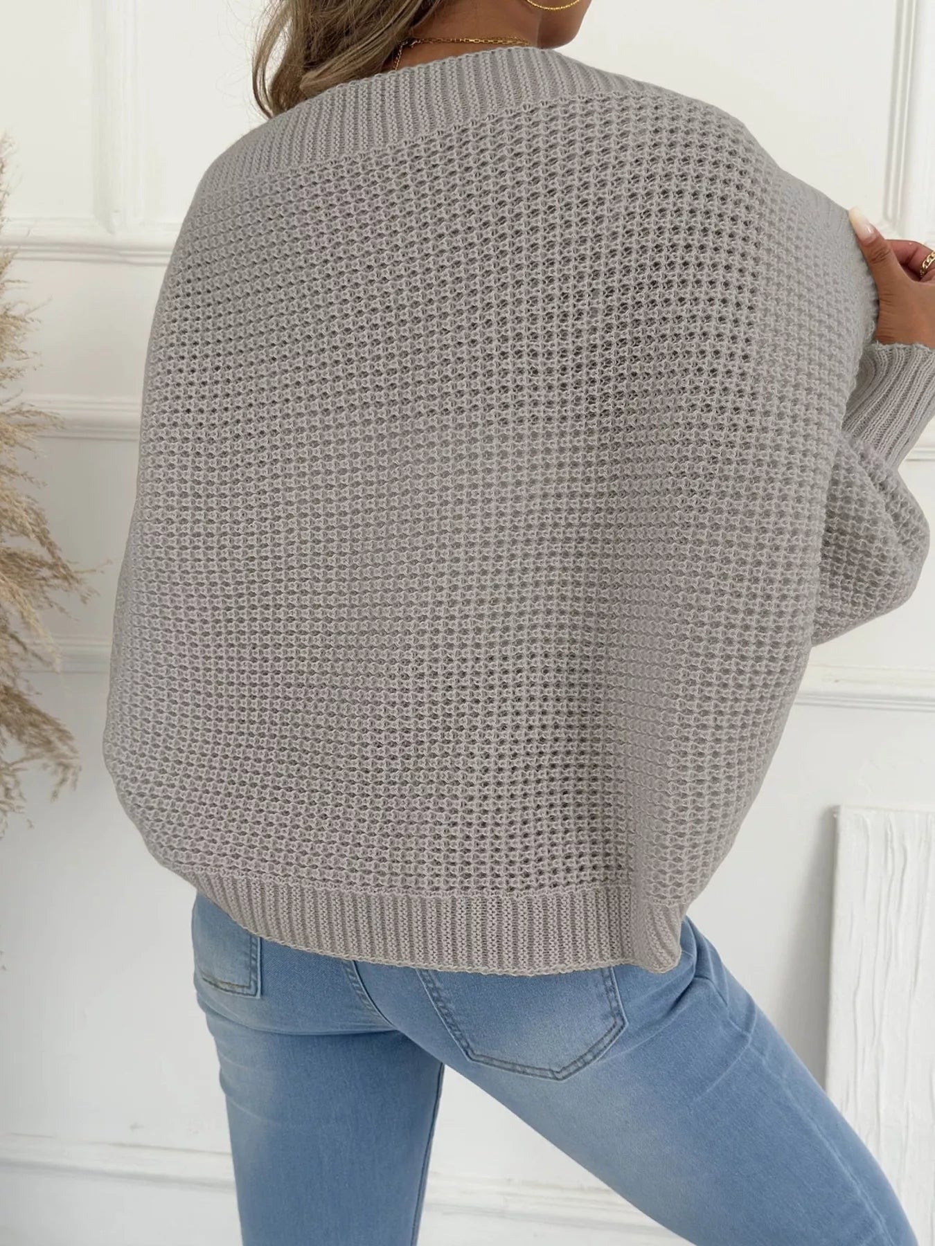 Open Front Batwing Sleeve Cardigan 