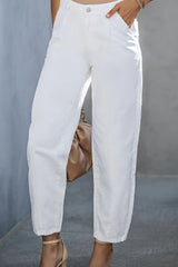 High-Waist Straight Jeans 