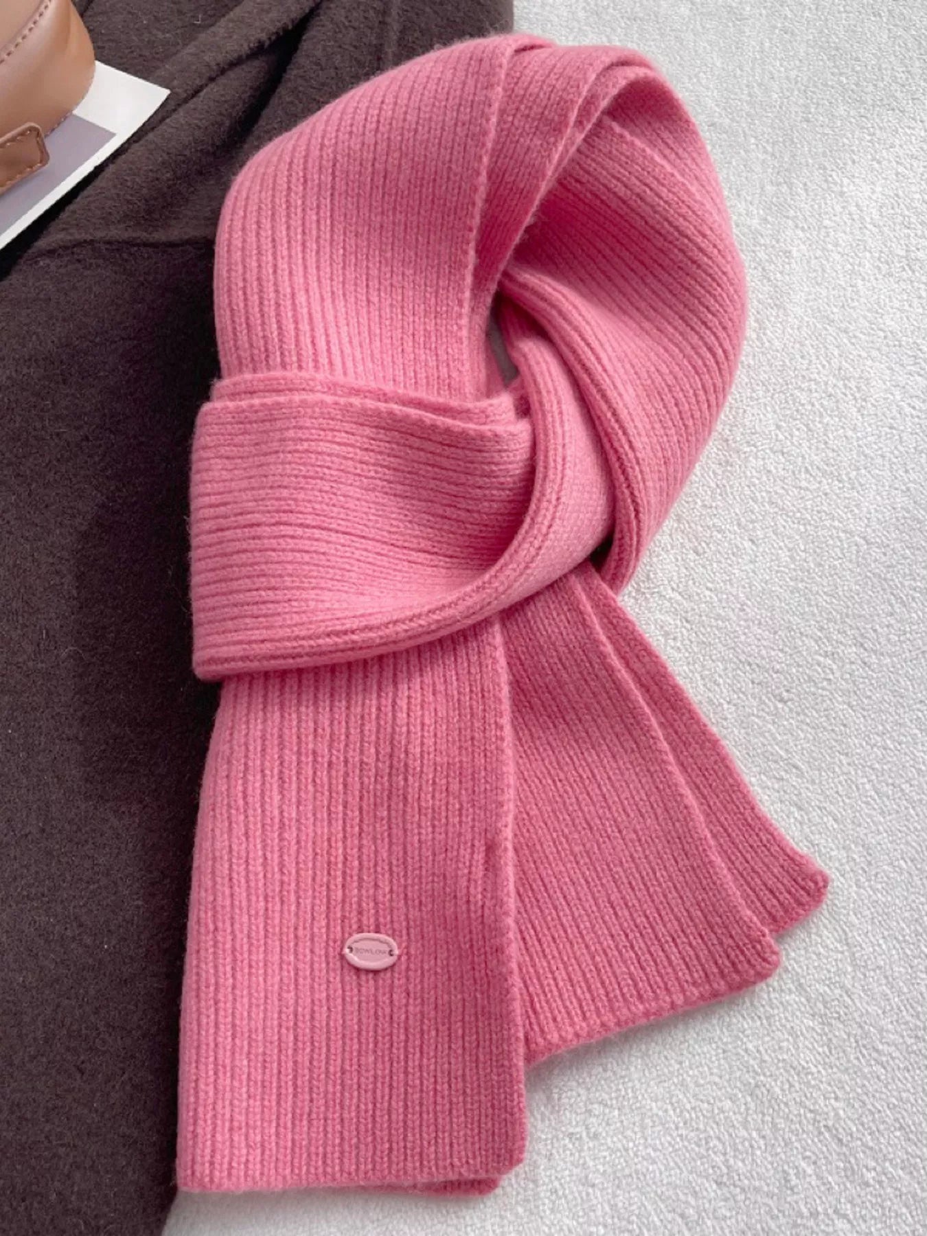 Pure Wool Soft Knit Scarf 