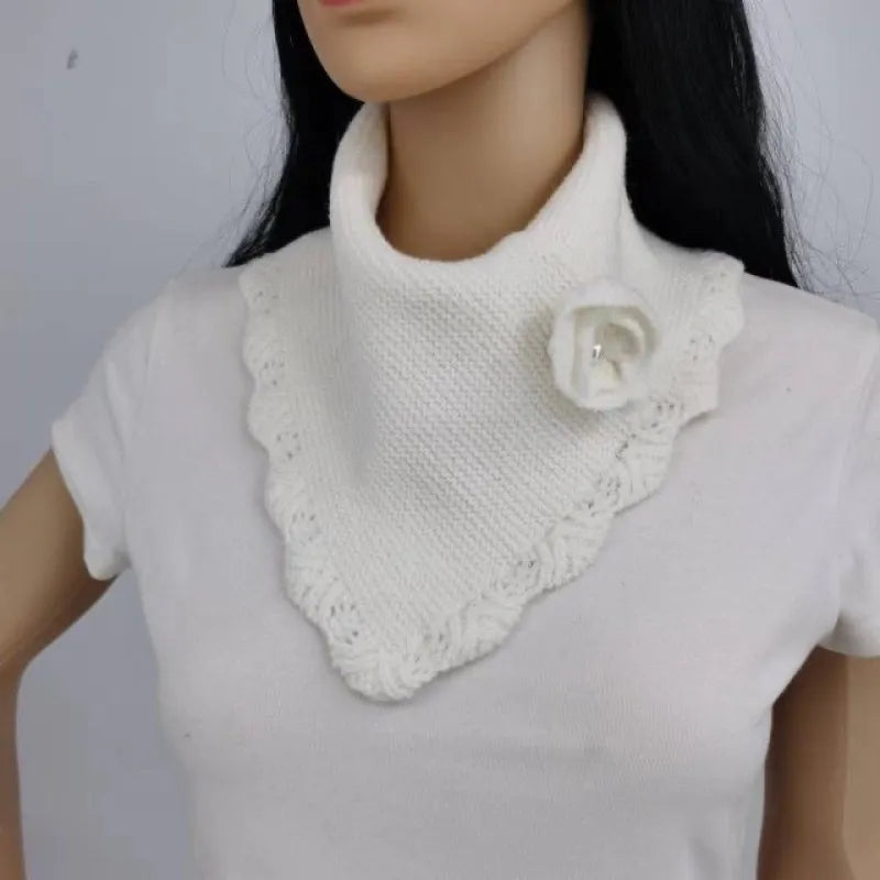 Add a Touch of Elegance with the PetalEdge™ Crocheted Triangle Scarf 