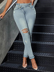 Distressed Skinny Jeans 