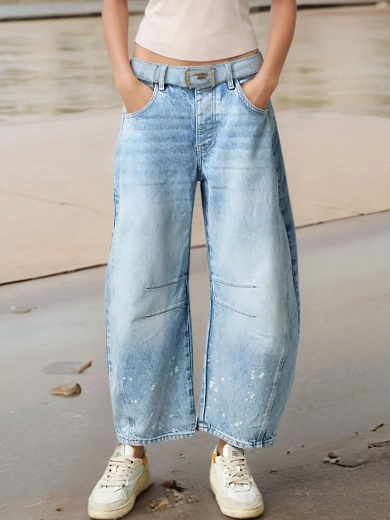 Wide Leg Relaxed Fit Jeans 