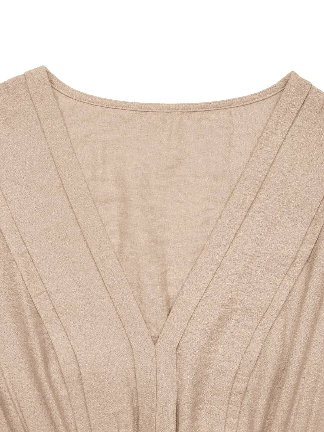 V-Neck Sleeveless Midi Dress 