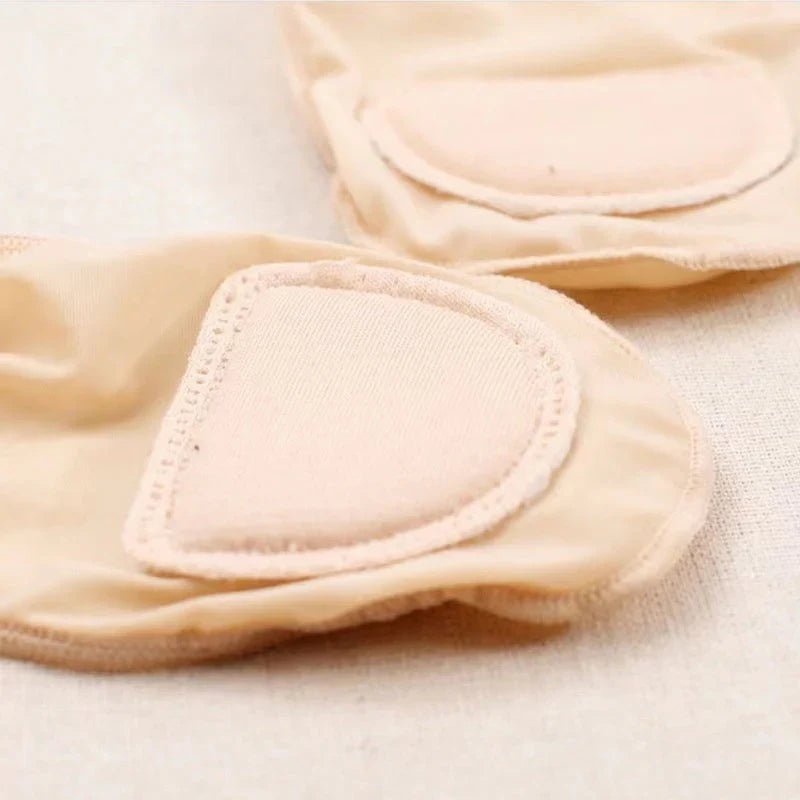 FlexStep Cushioned No-Show Socks | Breathable Ice Silk, 4-Pair Set 