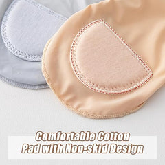 FlexStep Cushioned No-Show Socks | Breathable Ice Silk, 4-Pair Set 