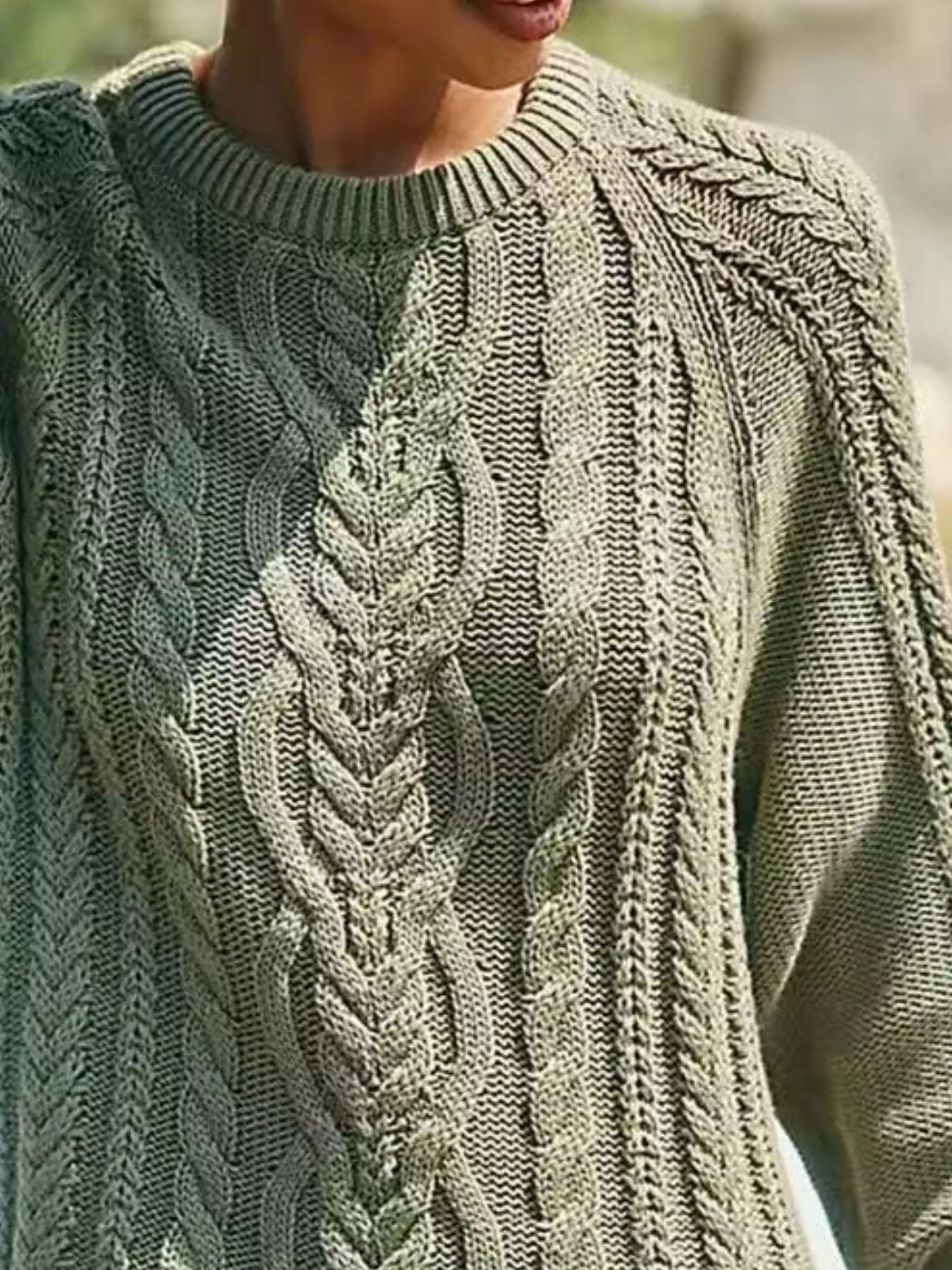 Full Size Cable-Knit Mini Sweater Dress Plus Size 