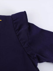 Children's Embroidered Long Sleeve Casual Dress 