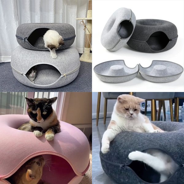 Felynn — Durable Felt Cat Tunnel and Cozy Resting Spot 