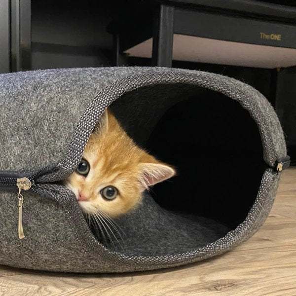 Felynn — Durable Felt Cat Tunnel and Cozy Resting Spot 