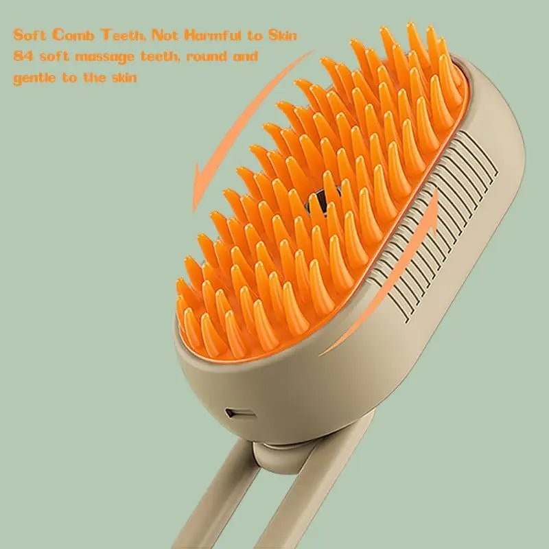 Felyra — Cat Grooming Brush with One-Button Spray and Shedding Control 