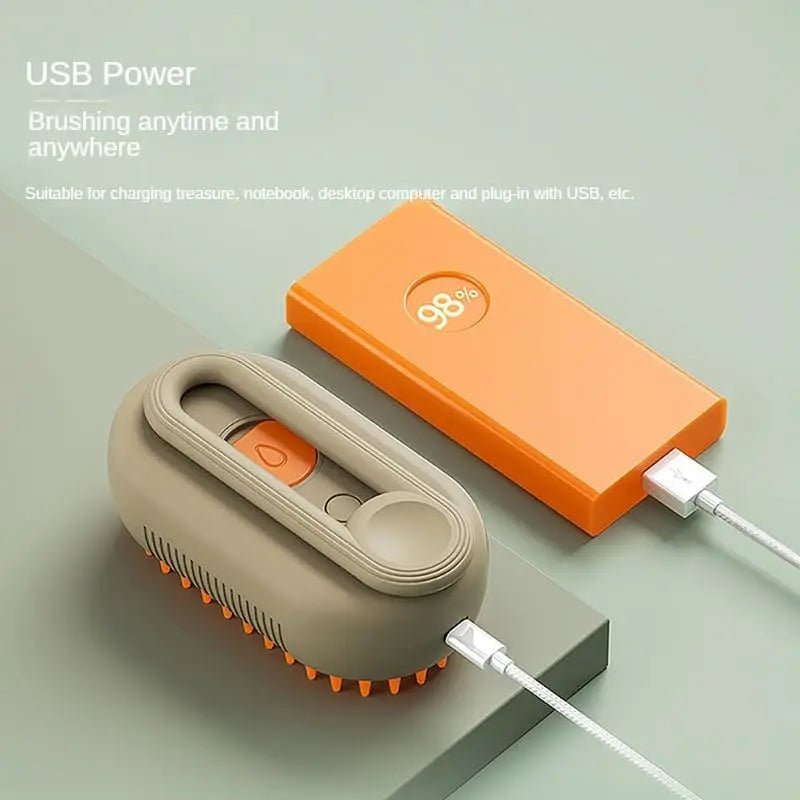 Felyra — Cat Grooming Brush with One-Button Spray and Shedding Control 