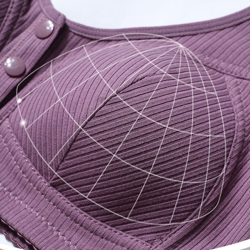 Fern Front-Closure Comfort Bra | Plus Size Lightweight Support for Easy Dressing 