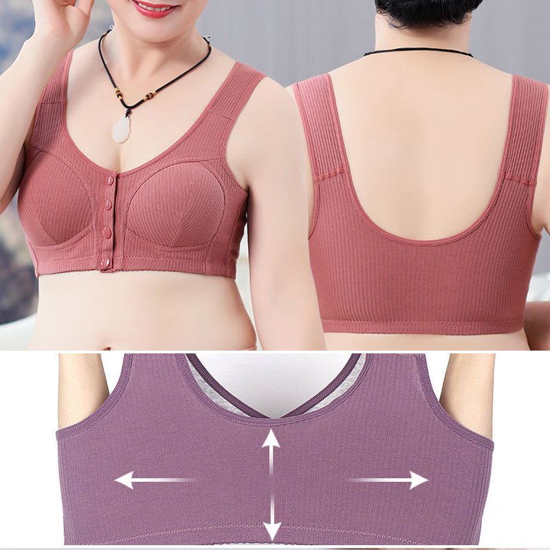 Fern Front-Closure Comfort Bra | Plus Size Lightweight Support for Easy Dressing 