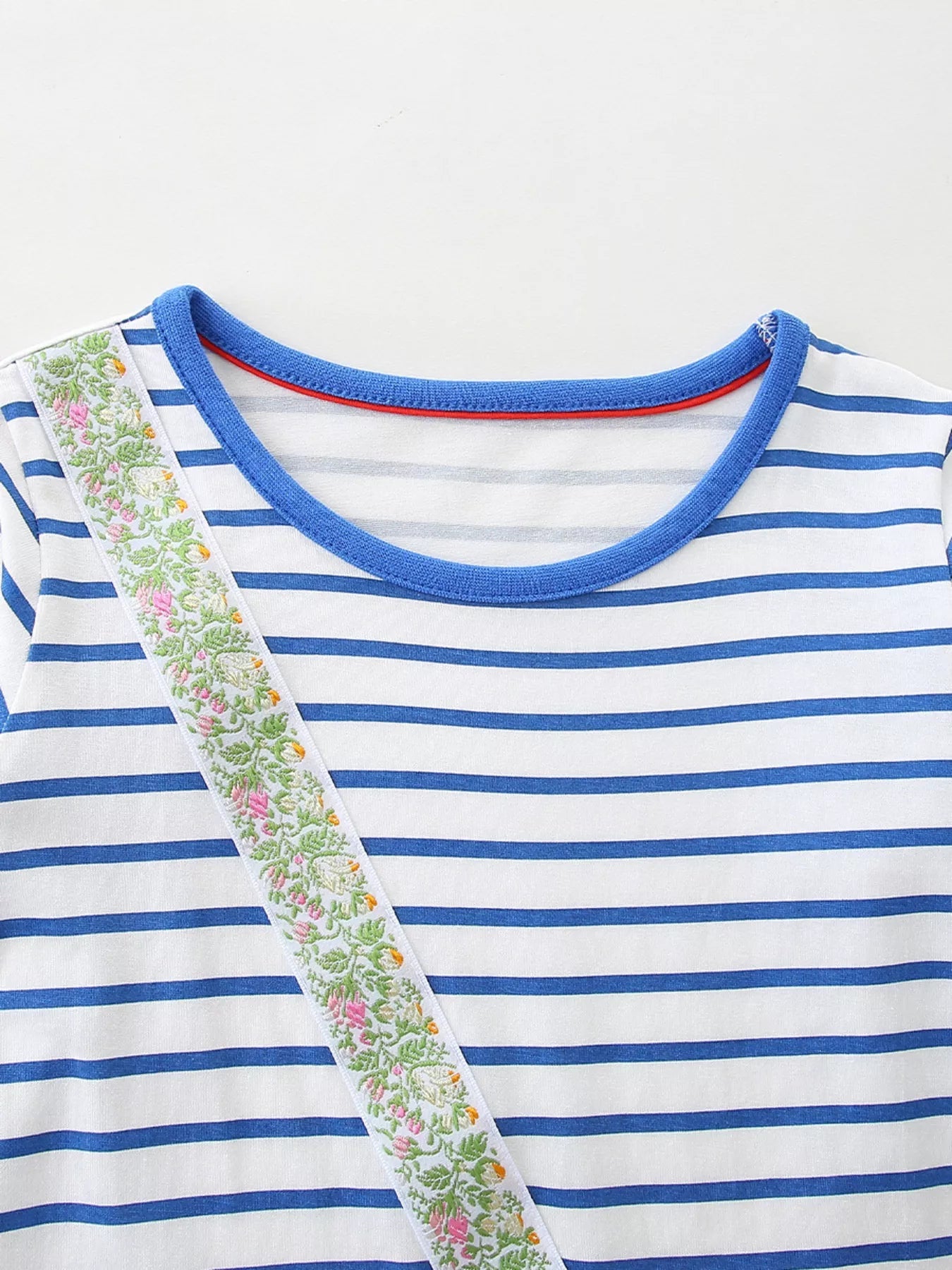 Children's Strawberry Striped Long Sleeve Dress 