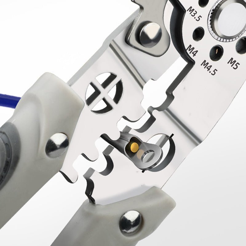 Filo Wire Tool | 3-in-1 Wire Stripper, Cutter, Crimper - Durable Carbon Steel 