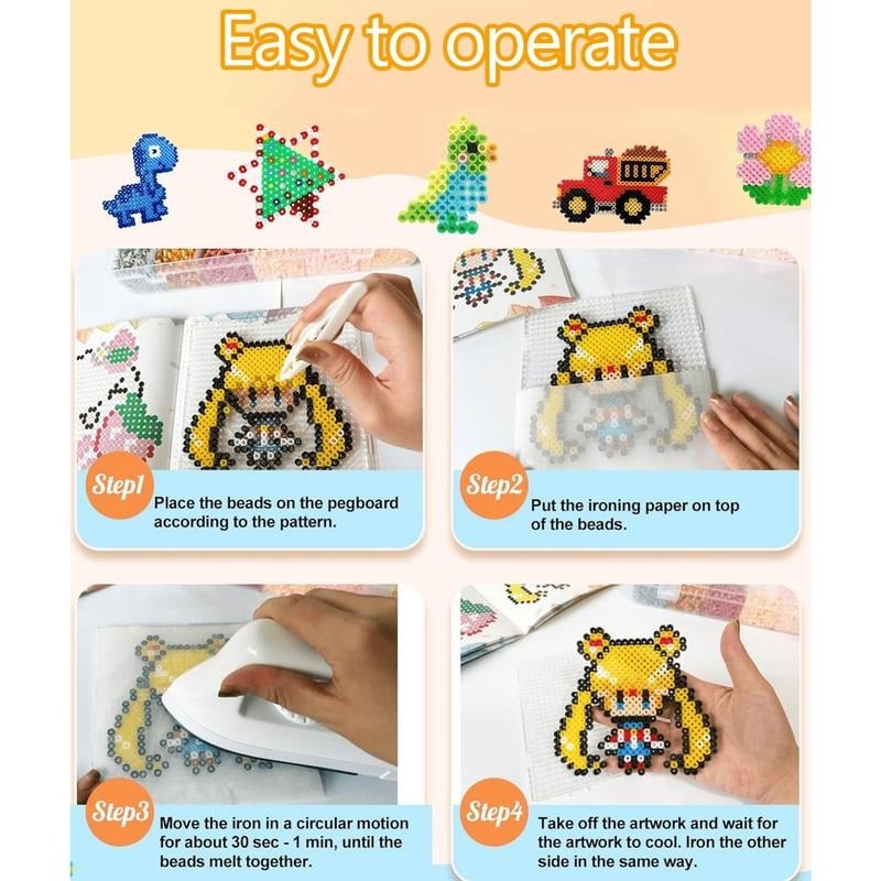Finepoint Fuse Bead Studio Set | 28,000 2.6mm Beads | 24 or 48 Colors 