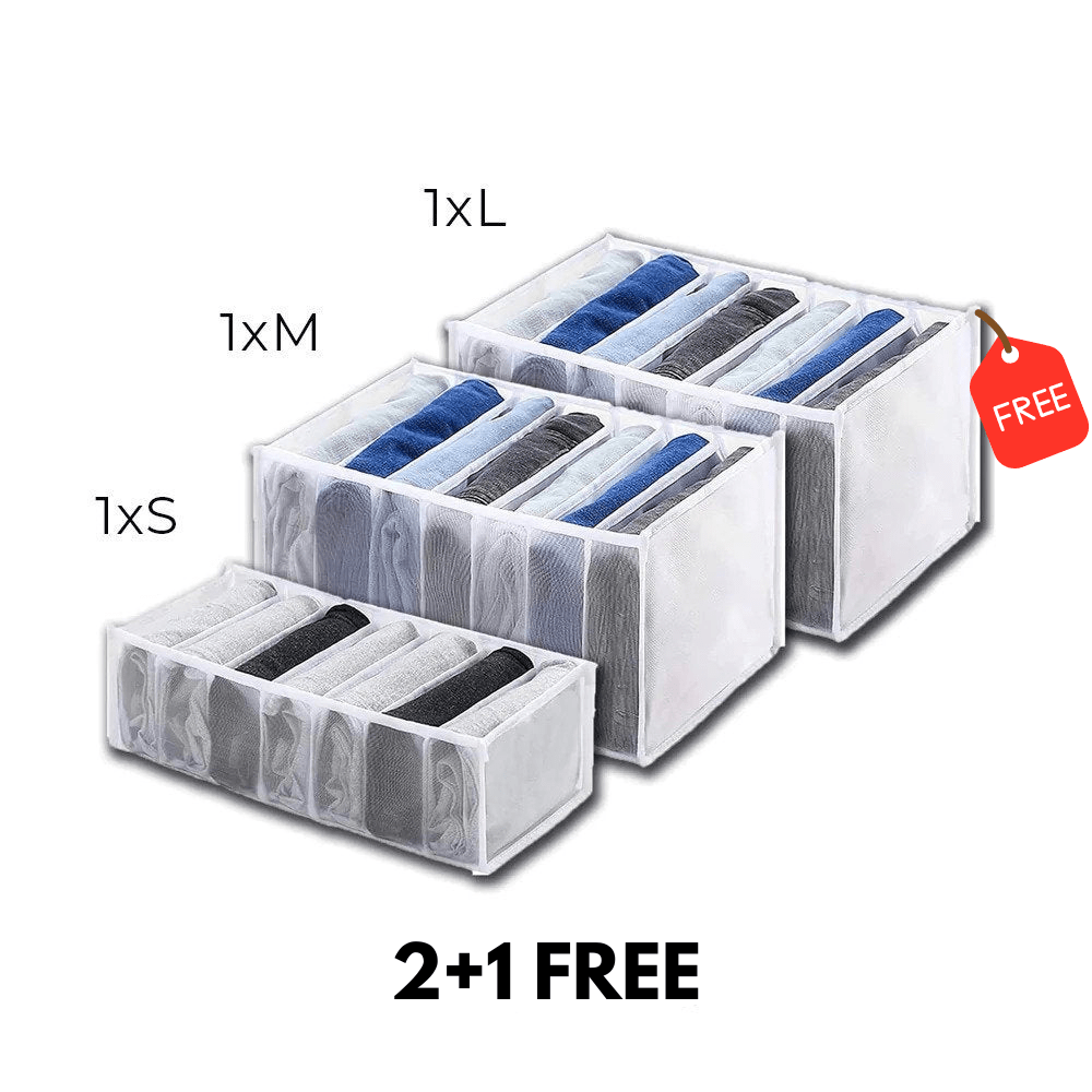 Flexi Grid Organizer - No More Clutter in Your Closet 