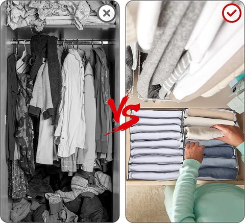 Flexi Grid Organizer - No More Clutter in Your Closet 