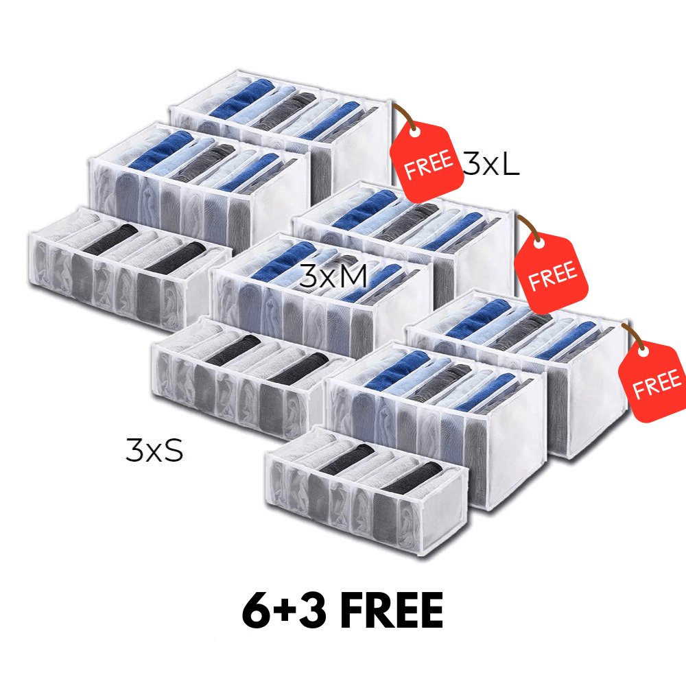 Flexi Grid Organizer - No More Clutter in Your Closet 