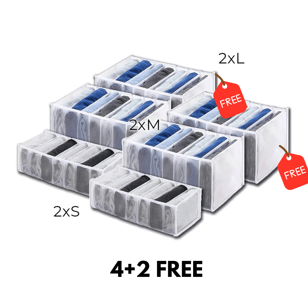 Flexi Grid Organizer - No More Clutter in Your Closet 