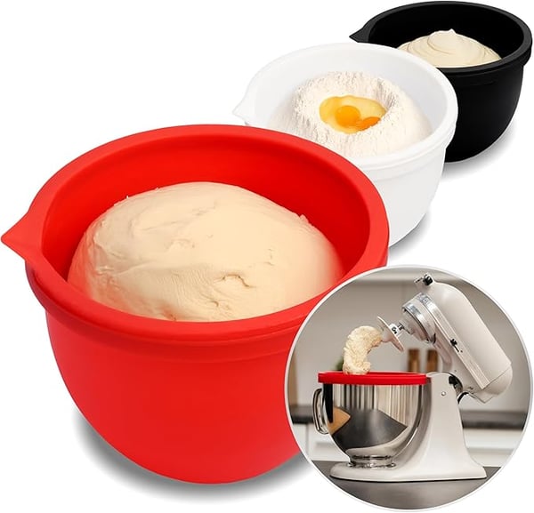 FlexiMix – Silicone Liner Attachment for KitchenWave Tilt-Head Mixers 