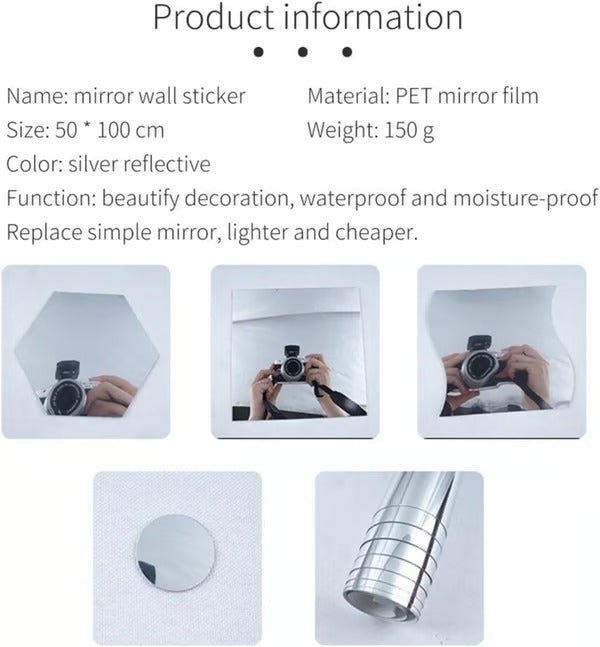 FlexiView Mirror Sheets – Shatterproof Adhesive Mirror Sheets 