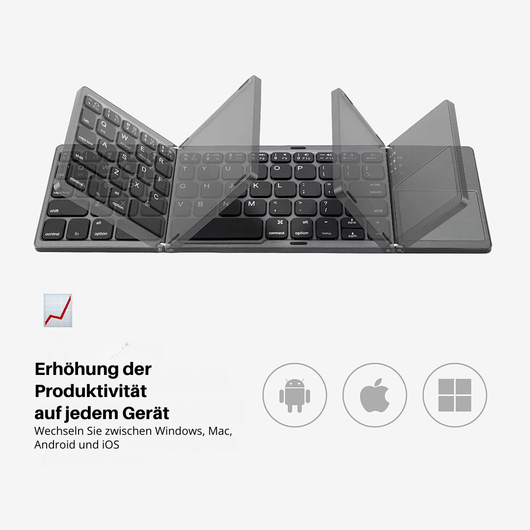 FlexType Mini Bluetooth Keyboard Portable Power Typing 
