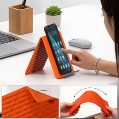 FoldEase Bendable Device Stand | Ultra-Slim Silicone Grip Phone Holder 