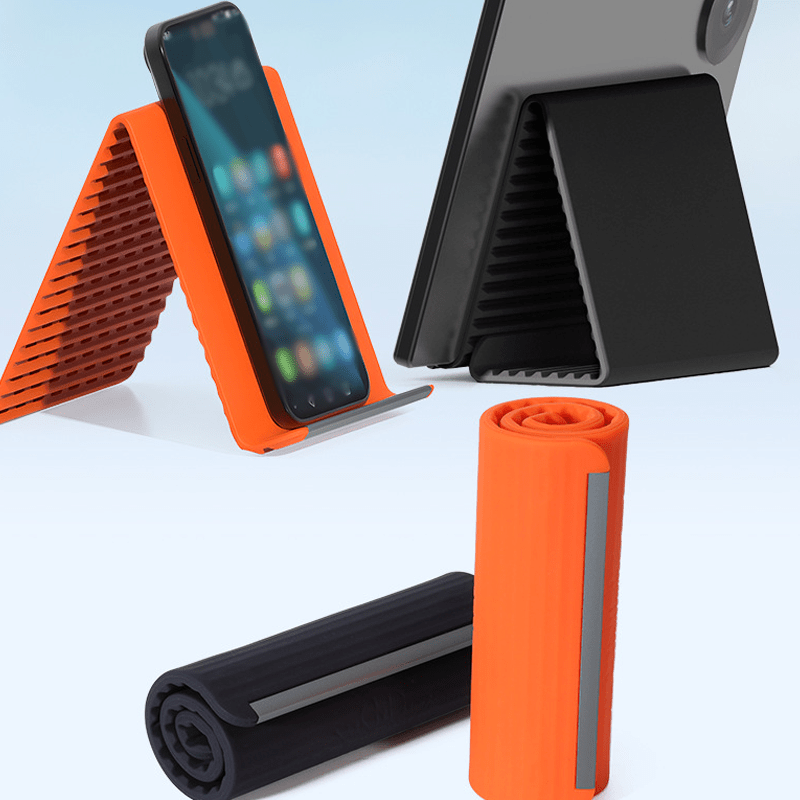 FoldEase Bendable Device Stand | Ultra-Slim Silicone Grip Phone Holder 