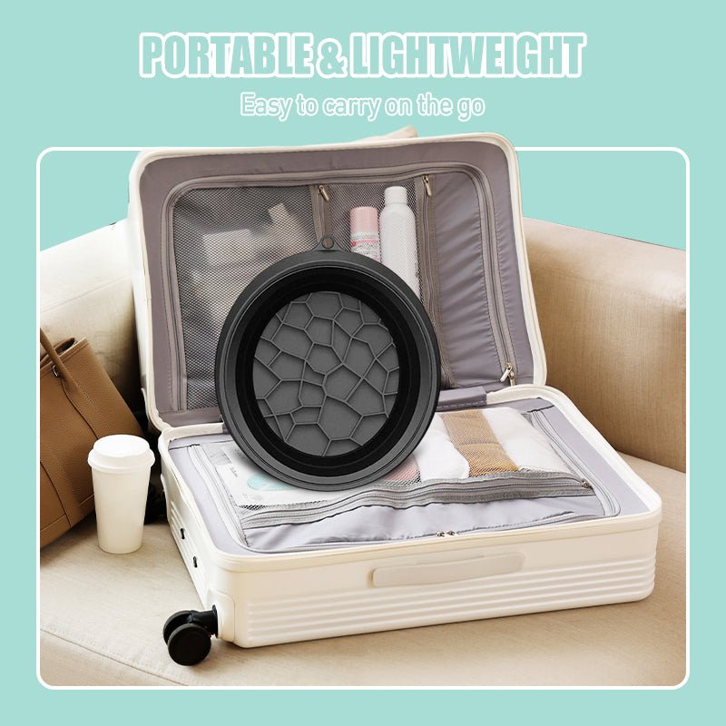FreshChill Foldable Silicone Facial Basin | 30° Angled Ice-Care Design 