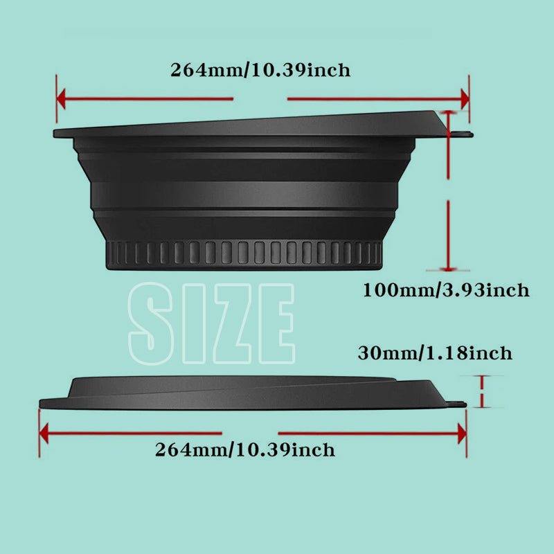 FreshChill Foldable Silicone Facial Basin | 30° Angled Ice-Care Design 