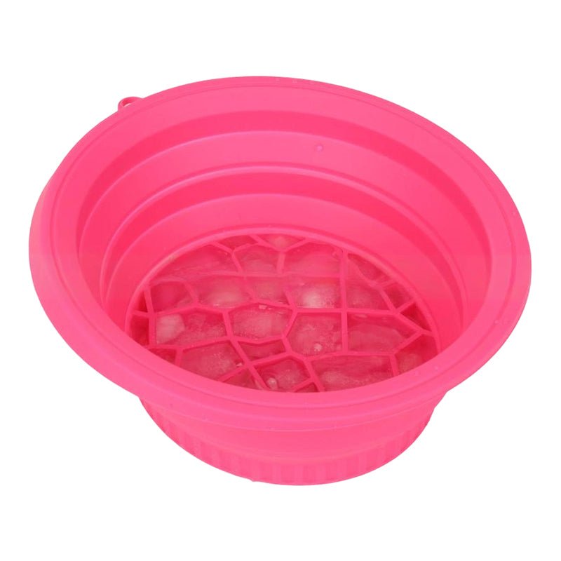 FreshChill Foldable Silicone Facial Basin | 30° Angled Ice-Care Design 