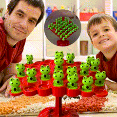 Frog Stack & Balance Skill Game | Family Learning Toy With Dice Play 