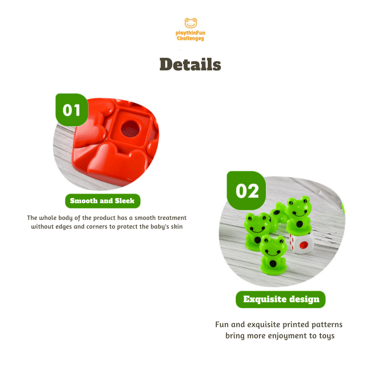 Frog Stack & Balance Skill Game | Family Learning Toy With Dice Play 