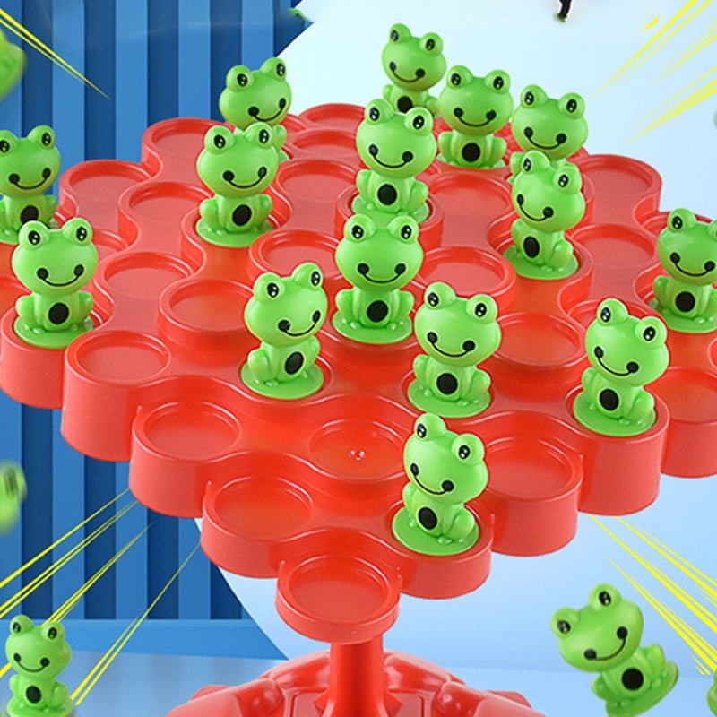Frog Stack & Balance Skill Game | Family Learning Toy With Dice Play 