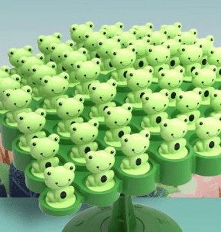 Frog Stack & Balance Skill Game | Family Learning Toy With Dice Play 