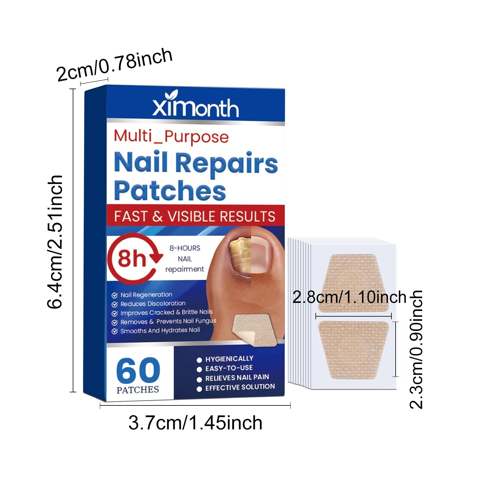 Fungal Nail Restoration Patches 60pcs 