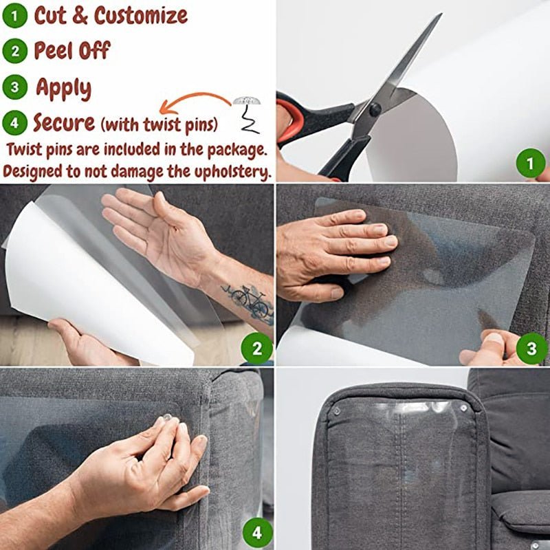FurniGuard — Transparent Heavy-Duty Cat Scratch Protectors for Furniture 