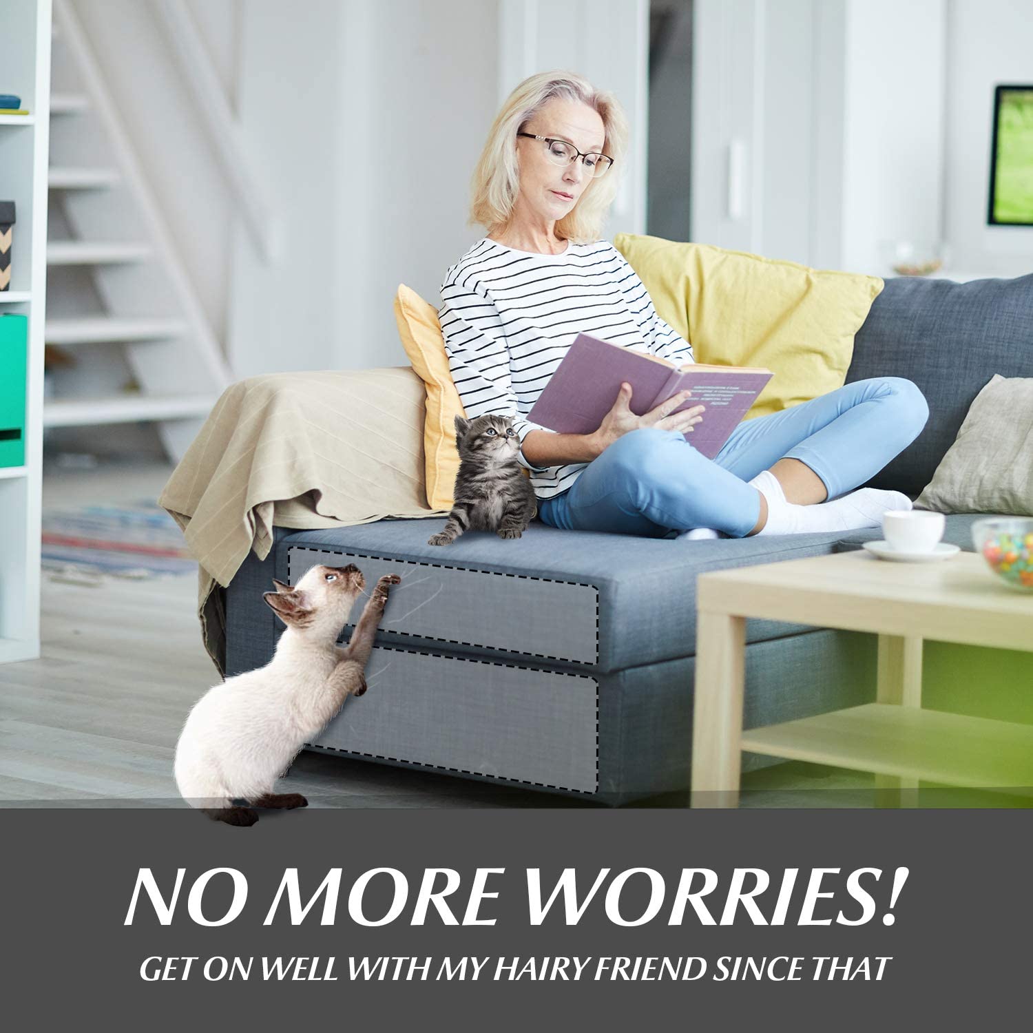 FurniGuard — Transparent Heavy-Duty Cat Scratch Protectors for Furniture 