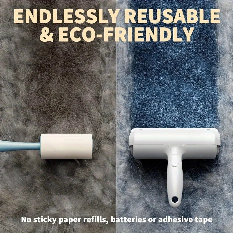 Furva — Reusable Cat Hair Remover Lint Roller with Self-Cleaning Base 