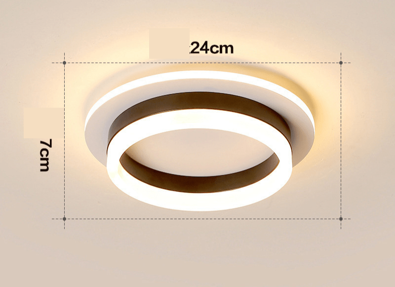 Gold LED Flush Mount Ceiling Light – Modern Design for Living Room and Bedroom 