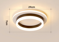 Gold LED Flush Mount Ceiling Light – Modern Design for Living Room and Bedroom 