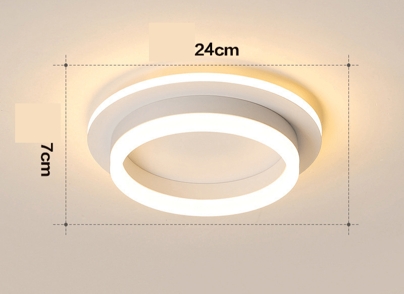 Gold LED Flush Mount Ceiling Light – Modern Design for Living Room and Bedroom 