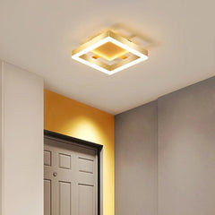 Gold LED Flush Mount Ceiling Light – Modern Design for Living Room and Bedroom 