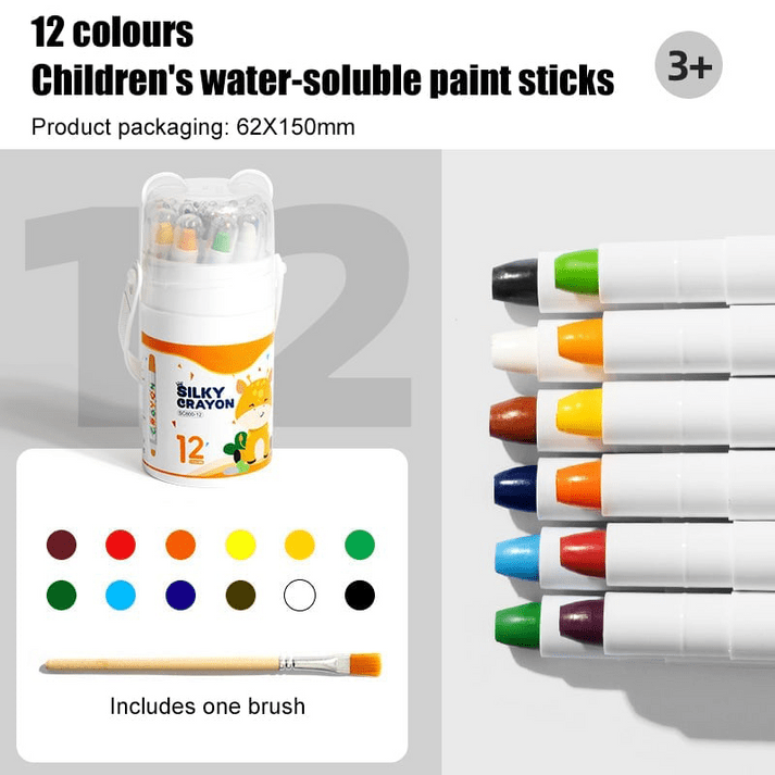 Grove Jumbo Crayons | Easy-Hold Non-Toxic Coloring Set for Toddlers 