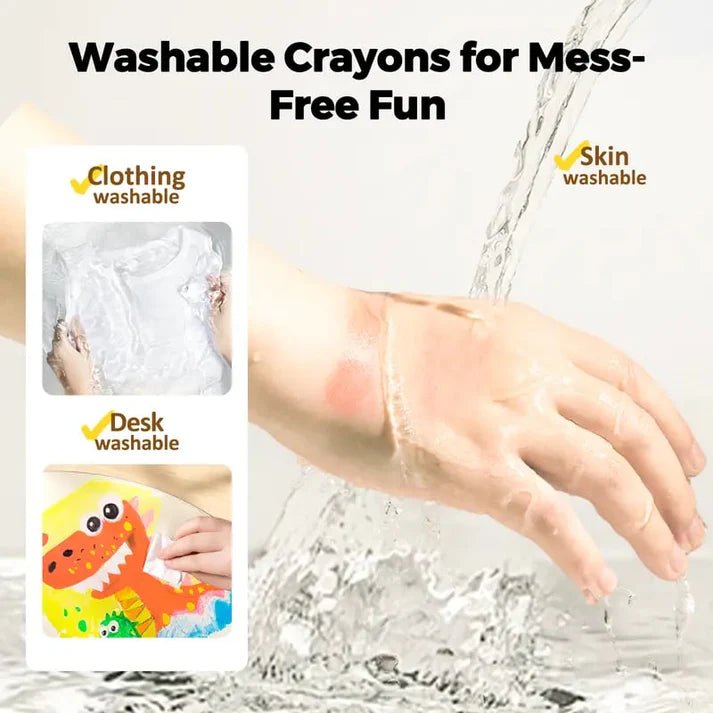 Grove Jumbo Crayons | Easy-Hold Non-Toxic Coloring Set for Toddlers 